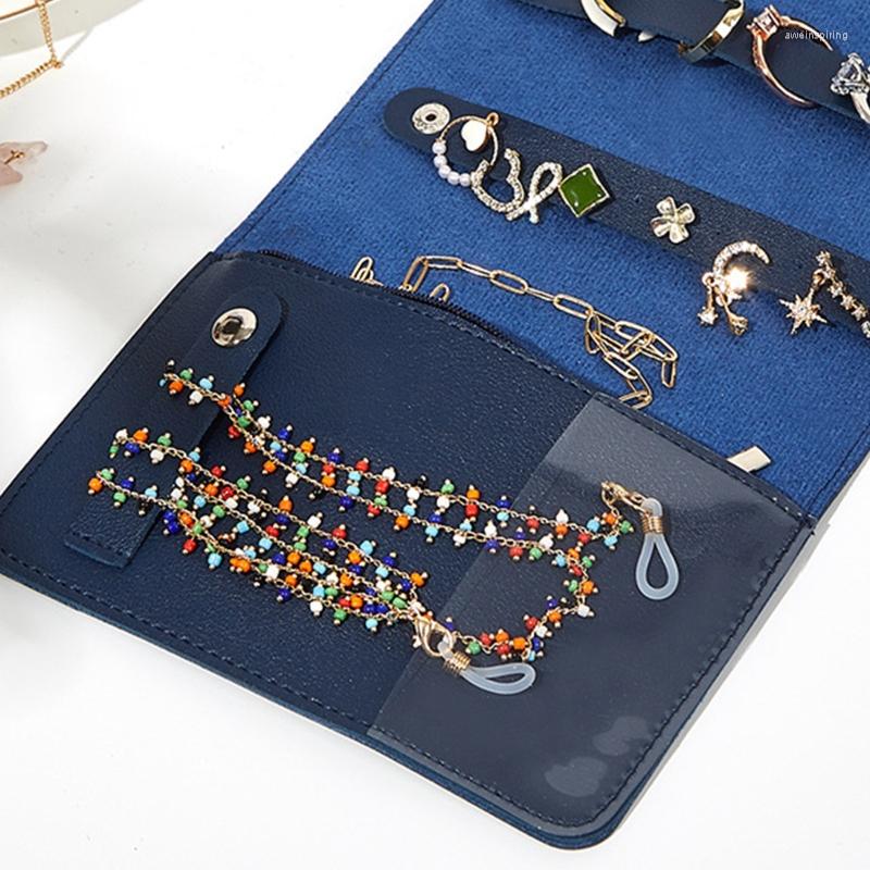 Jewelry Pouches R2LE Travel Roll For Women Girl Portable PU Leather Storage Organizer Foldable Display Bag Ring Earring
Jewelry Pouches R2LE Travel Roll For Women Girl Portable PU Leather Storage Organizer Foldable Display Bag Ring Earring