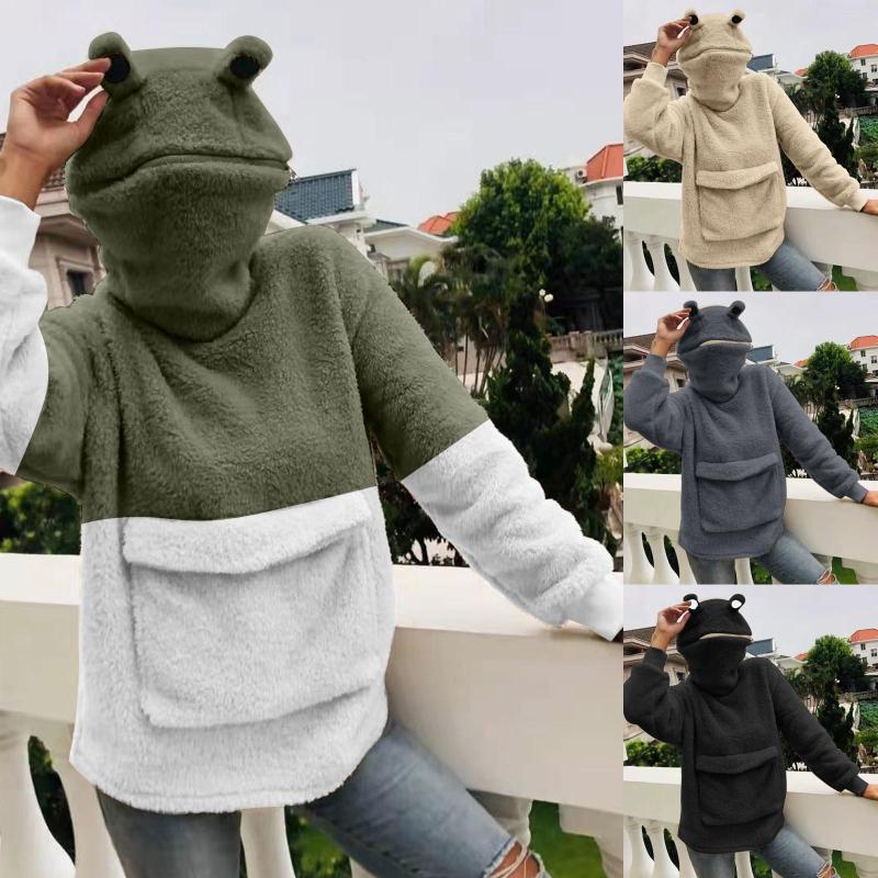 Women's Sweaters 2022 Fashion Plush Cute Hooded Sweater Casual Autumn Winter Front Pocket Pullovers Ladies Female Women Long Sleeve Blusas, Black d
Women's Sweaters 2022 Fashion Plush Cute Hooded Sweater Casual Autumn Winter Front Pocket Pullovers Ladies Female Women Long Sleeve Blusas, Black d