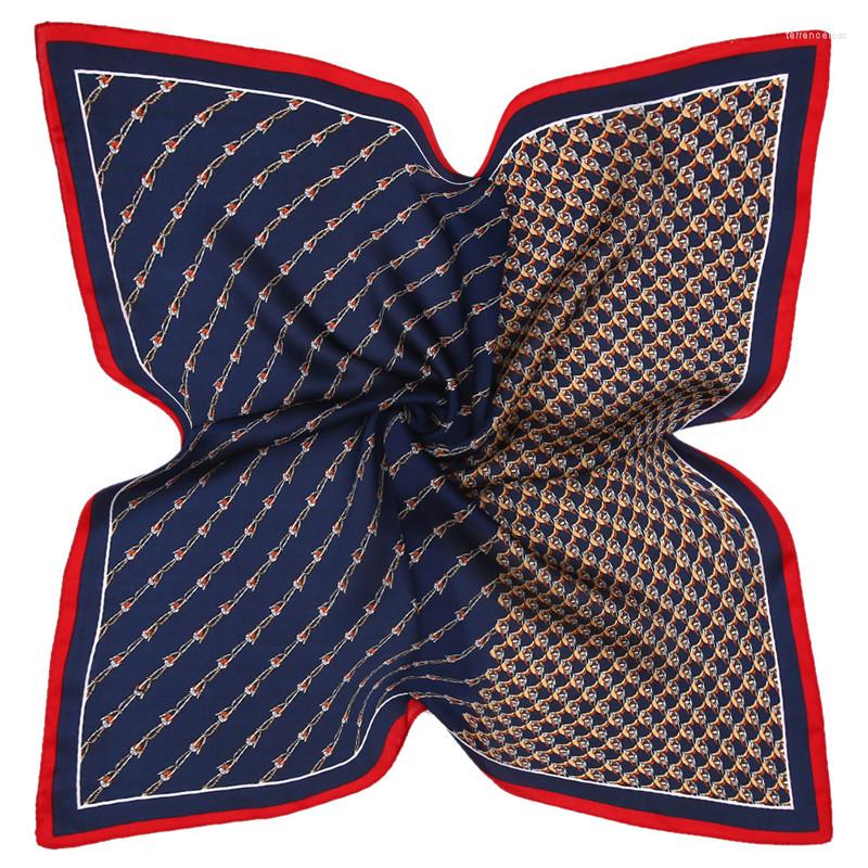 Scarves 53cm Chain Print Square Silk Satin Women Scarf Summer Turban Fashion Headband Band Neckerchief Blue Patchwork
Scarves 53cm Chain Print Square Silk Satin Women Scarf Summer Turban Fashion Headband Band Neckerchief Blue Patchwork