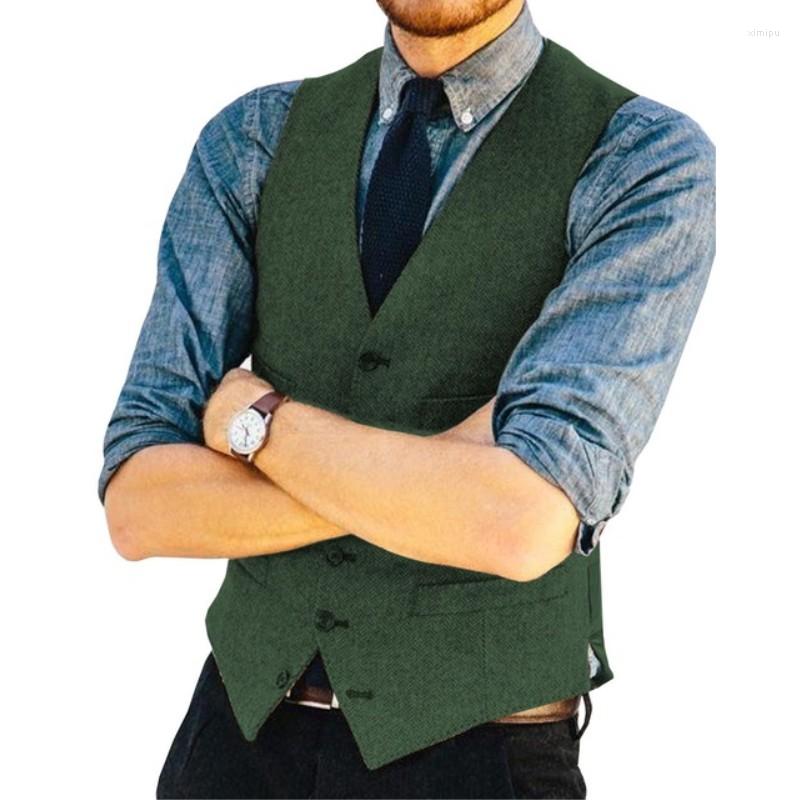 Men' Suits Green Brown Herringbone Tweed Men Suit Vest V Neck Slim Fit Groom Wedding Prom Formal Business Single-breasted Waistcoat, Army green
Men' Suits Green Brown Herringbone Tweed Men Suit Vest V Neck Slim Fit Groom Wedding Prom Formal Business Single-breasted Waistcoat, Army green