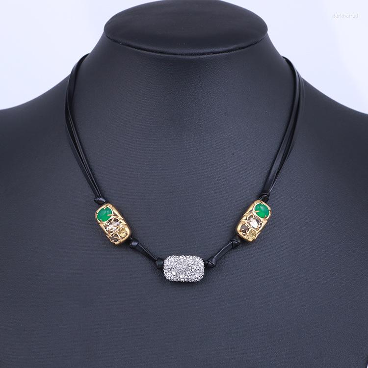 Chains European And American Jewelry Wholesale Designer Inlaid Mixed Multi-Drop Choker Necklace
Chains European And American Jewelry Wholesale Designer Inlaid Mixed Multi-Drop Choker Necklace