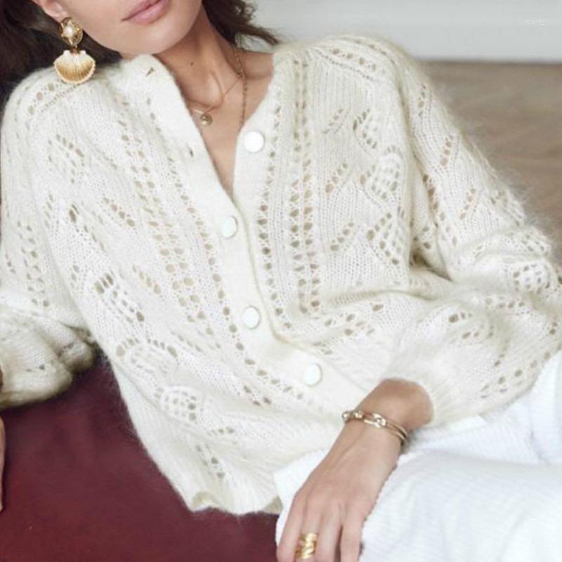 Women's Knits 2022 Button Outwear Sweater Pink Blue White Cardigan Women Lazy Vintage Ladies Hollow Cardigans Coat Female Autumn
Women's Knits 2022 Button Outwear Sweater Pink Blue White Cardigan Women Lazy Vintage Ladies Hollow Cardigans Coat Female Autumn