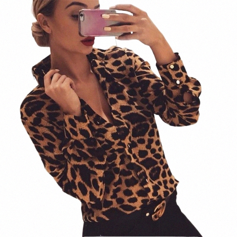 leopard Print Blouse Women 2021 Summer Chiffon Long Sleeve V-neck Casual Loose Tops FOR Ladies Plain Shirts Women' Blouses 77E0#, White
leopard Print Blouse Women 2021 Summer Chiffon Long Sleeve V-neck Casual Loose Tops FOR Ladies Plain Shirts Women' Blouses 77E0#, White