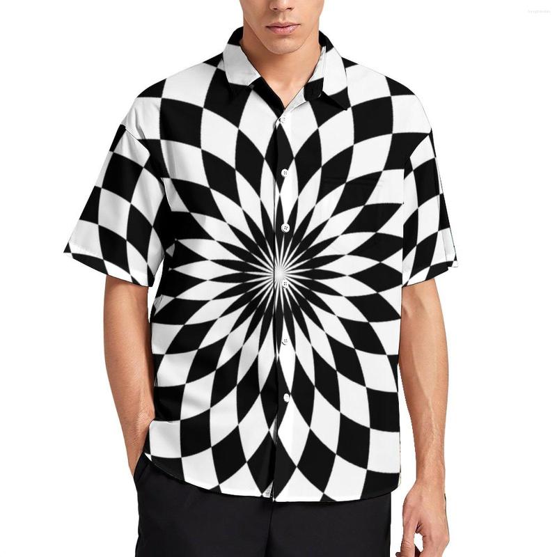 Men's Casual Shirts Checked Mandala Vacation Shirt Man Black White Mandalas Flower Hawaiian Blouses Short Sleeve Fashion Oversized Top, Style-2
Men's Casual Shirts Checked Mandala Vacation Shirt Man Black White Mandalas Flower Hawaiian Blouses Short Sleeve Fashion Oversized Top, Style-2