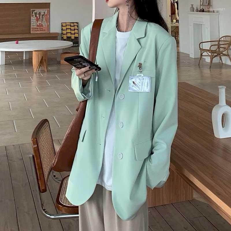 Women' Suits Harajuku 2022Spring And Autumn Women Green Blazers Oversize Buttons Pockets Jackets Vintage Office Lady Wild Tops Gothic
Women' Suits Harajuku 2022Spring And Autumn Women Green Blazers Oversize Buttons Pockets Jackets Vintage Office Lady Wild Tops Gothic