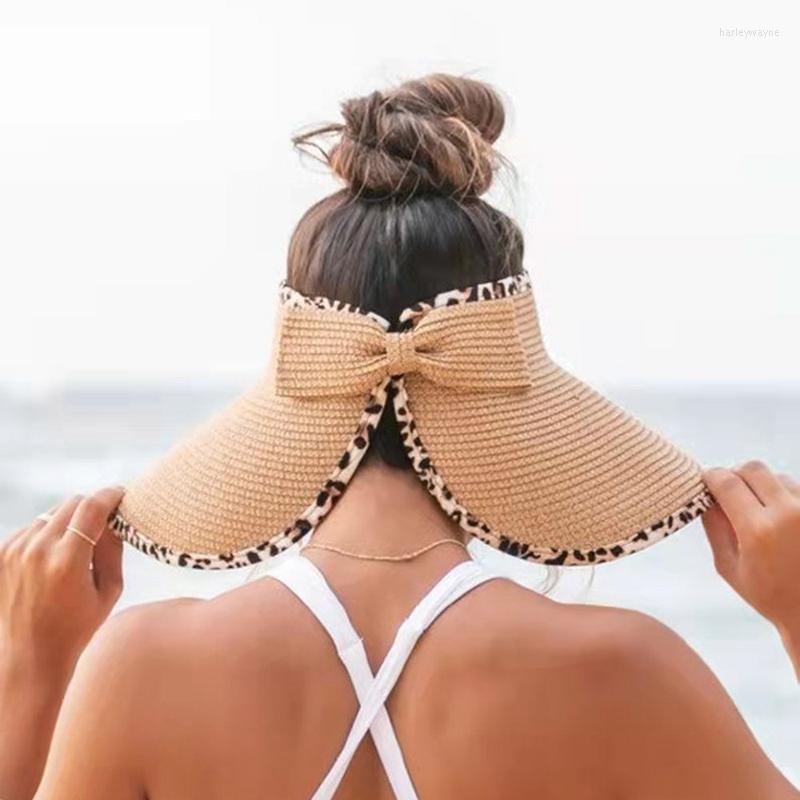 Berets Foldable Leopard Trim Sun Protection Women Empty Top Hat Fashion Shade Summer Straw Visor Cap, 05
Berets Foldable Leopard Trim Sun Protection Women Empty Top Hat Fashion Shade Summer Straw Visor Cap, 05