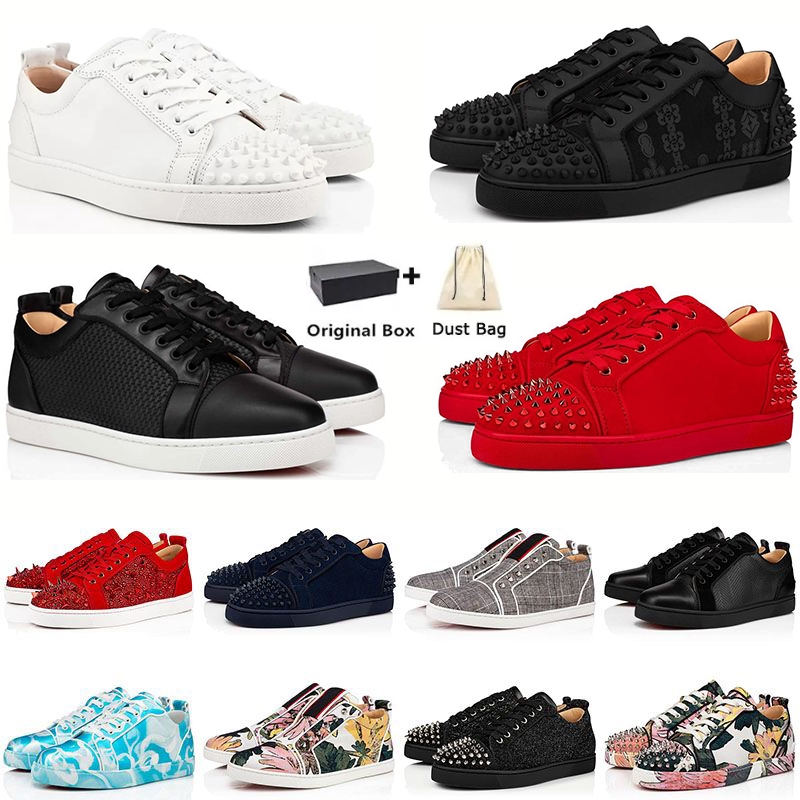 Designer Low Red Bottoms Studded Spikes Shoes Rivets Leather Suede Luxurys Loafers Platform Vintage Boot Woman Men Sneakers Trainers 36-47
Designer Low Red Bottoms Studded Spikes Shoes Rivets Leather Suede Luxurys Loafers Platform Vintage Boot Woman Men Sneakers Trainers 36-47
