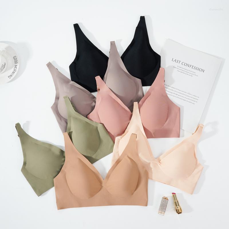 Yoga Outfit Ice Silk Bra Seamless Sport Bras Women Soft Thin Push Up Underwear Lingerie Sleep Top Chest Padded Bralette, Green
Yoga Outfit Ice Silk Bra Seamless Sport Bras Women Soft Thin Push Up Underwear Lingerie Sleep Top Chest Padded Bralette, Green