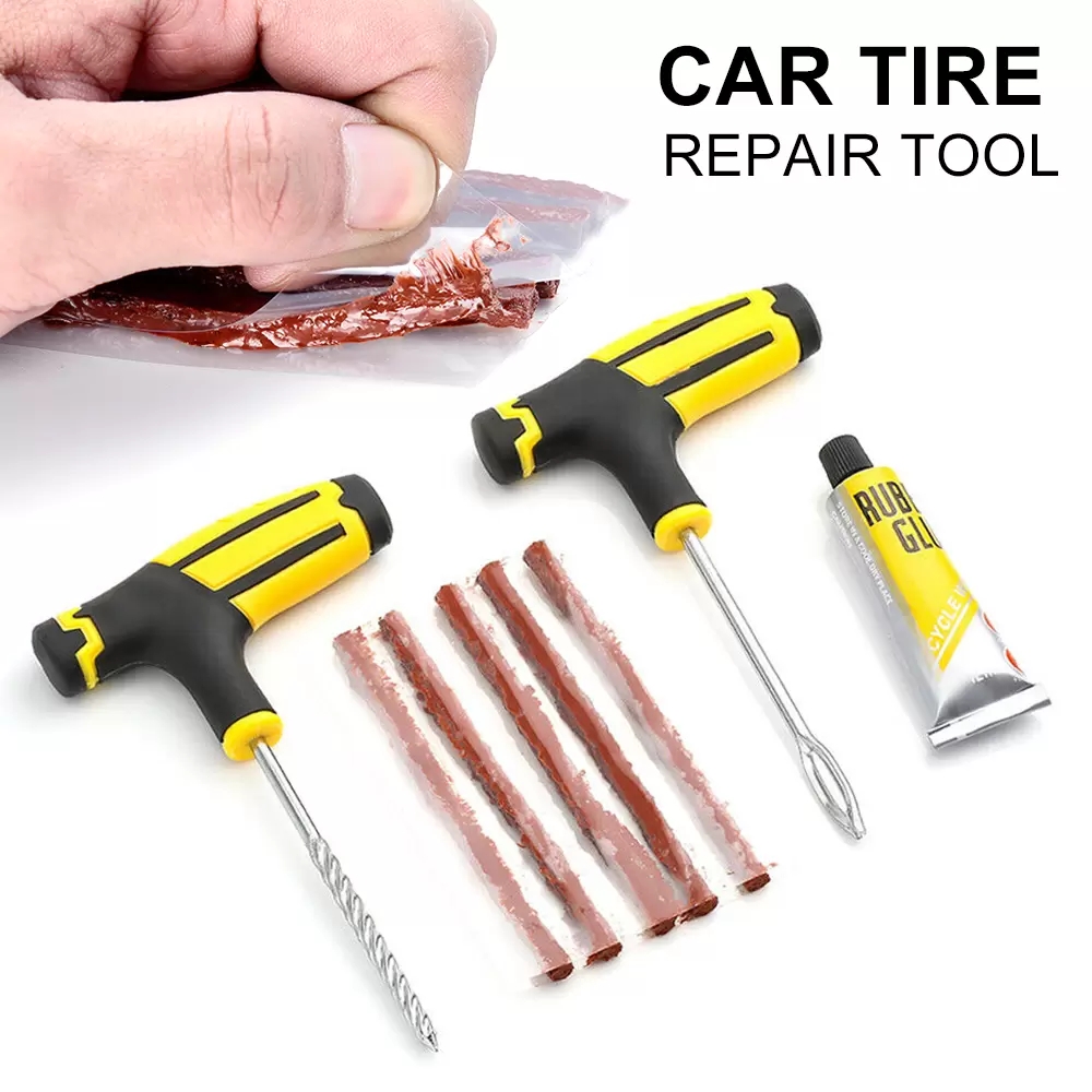 Motorcycle Auto Tire Faster Repair Tools Kits Motor Bicycle Tubeless Tyre Puncture Plug Auto Accessories