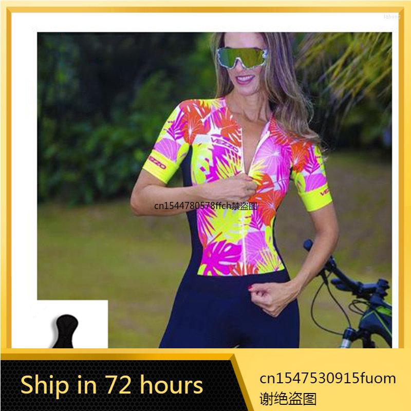 Racing Sets 2022 Summer Women's Professional Cycling Jumpsuit Set Short Sleeve Breathable Elasticity Sport Clothing Triathlon Suits 
Racing Sets 2022 Summer Women's Professional Cycling Jumpsuit Set Short Sleeve Breathable Elasticity Sport Clothing Triathlon Suits