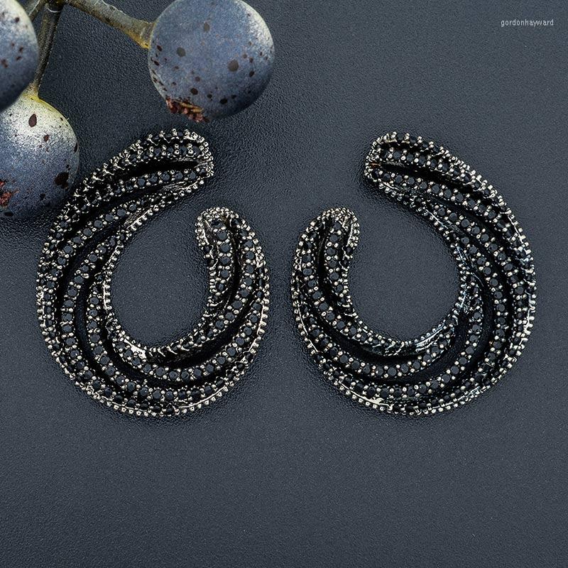 Dangle Earrings ModemAngel Luxury Line Roll Black Colour Micro Cubic Zirconia Crystal Better For Women And Girl
Dangle Earrings ModemAngel Luxury Line Roll Black Colour Micro Cubic Zirconia Crystal Better For Women And Girl