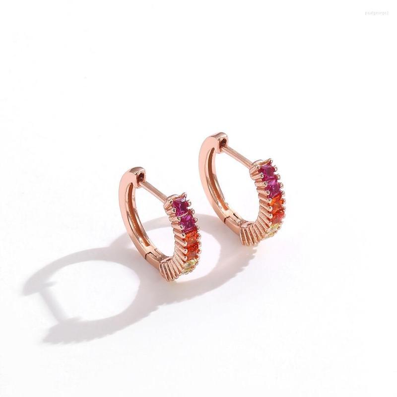 Hoop Earrings 925 Sterling Silver Earring Fashion Rainbow Colored Zircon Color Epoxy Ear Ring Buckle INS Style Trend Woman Girl Jewelry
Hoop Earrings 925 Sterling Silver Earring Fashion Rainbow Colored Zircon Color Epoxy Ear Ring Buckle INS Style Trend Woman Girl Jewelry