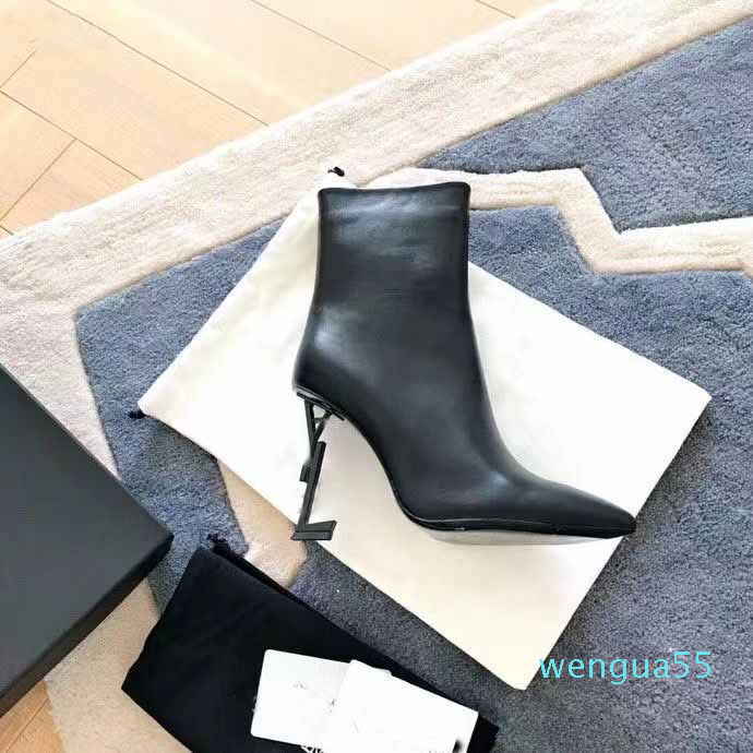 Ankle Boot Shoes Opyum Booties Woman High Heels Women Autumn Calf Leather Pointed Toe Black White Luxury Brands
Ankle Boot Shoes Opyum Booties Woman High Heels Women Autumn Calf Leather Pointed Toe Black White Luxury Brands