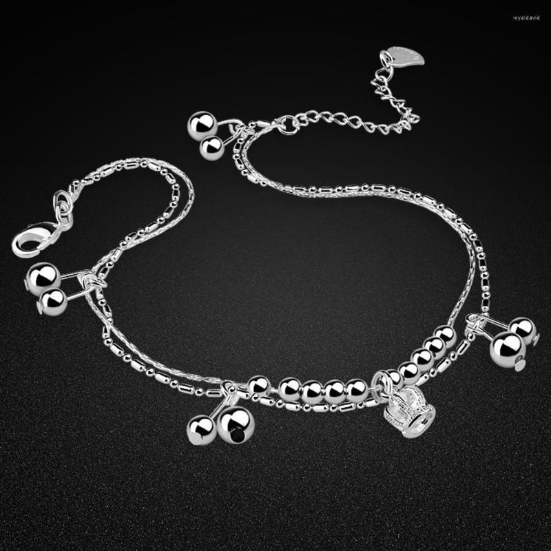 Anklets Summer Silver Anklet Women's 925 Sterling Ankle Bracelet Minimalist Glossy Bead Chain Fine Jewelry Birthday Gift Bijoux
Anklets Summer Silver Anklet Women's 925 Sterling Ankle Bracelet Minimalist Glossy Bead Chain Fine Jewelry Birthday Gift Bijoux