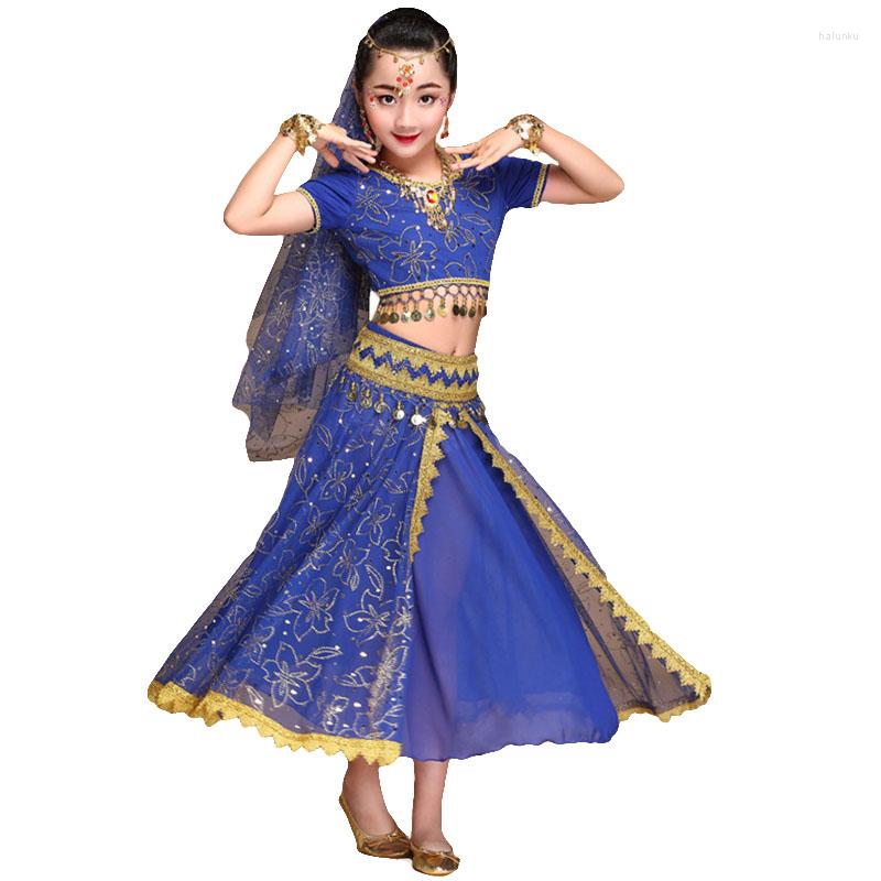 Stage Wear 2022 Children Belly Dance Costumes Performance India Embroidery Clothing 2Pcs/3Pcs/5Pcs Set 3 Colors, Blue 2pc
Stage Wear 2022 Children Belly Dance Costumes Performance India Embroidery Clothing 2Pcs/3Pcs/5Pcs Set 3 Colors, Blue 2pc