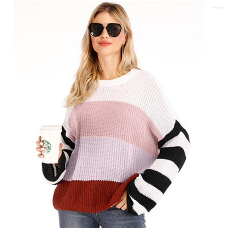 Women' Sweaters 2022 Women Long Sleeve Color Block Sweater Fashion Casual Round Neck Pullover Top For Ladies Female Winter Warm Loose, Pink
Women' Sweaters 2022 Women Long Sleeve Color Block Sweater Fashion Casual Round Neck Pullover Top For Ladies Female Winter Warm Loose, Pink