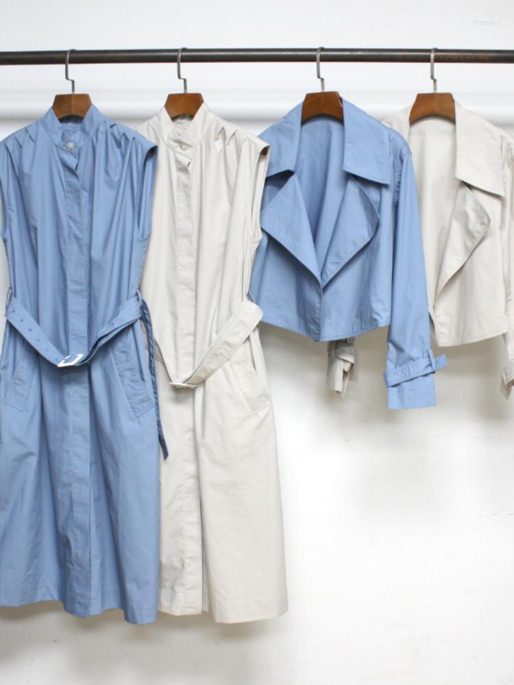 Women' Trench Coats Autumn 2022 Two Side Medium Long Coat Short Sundress Casual Cotton Lapel Belt, Silvery coat
Women' Trench Coats Autumn 2022 Two Side Medium Long Coat Short Sundress Casual Cotton Lapel Belt, Silvery coat