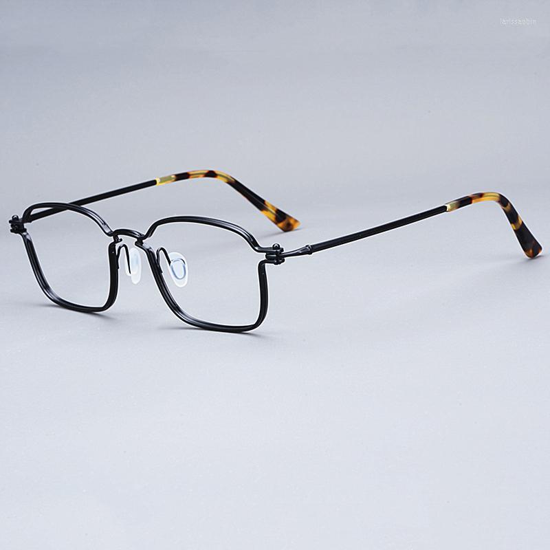 Sunglasses Frames 2022 Vintage Eyeglasses Frame Ultra Light Pure Titanium IP Plating Retro Square Myopia Optical Glasses Italy Style High
Sunglasses Frames 2022 Vintage Eyeglasses Frame Ultra Light Pure Titanium IP Plating Retro Square Myopia Optical Glasses Italy Style High
