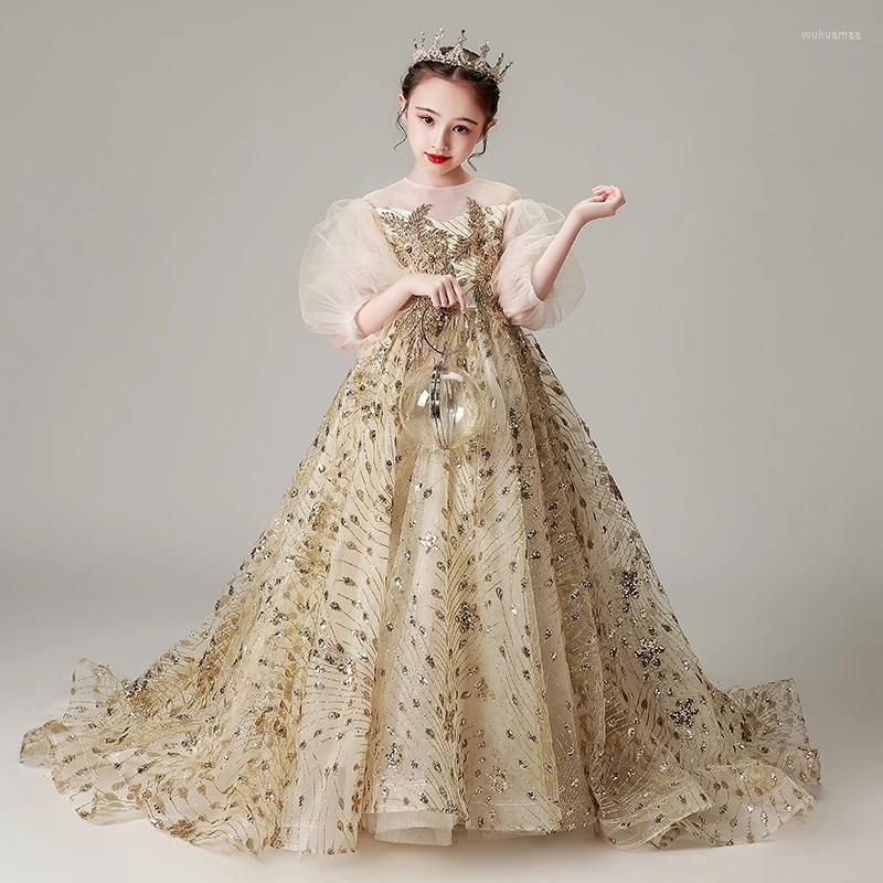 Girl Dresses Flower For Weddings O Neck Half Sleeves Kids Party Communion Gowns Sequined Appliques Dress, Silver
Girl Dresses Flower For Weddings O Neck Half Sleeves Kids Party Communion Gowns Sequined Appliques Dress, Silver