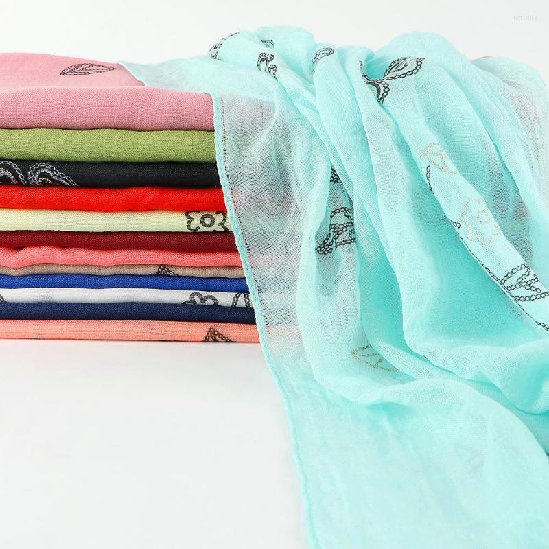Scarves Fashion Women Shimmer Viscose Scarf Lurex Gold Leaves Floral Stitch Hijab Shawls And Wraps Female Foulards Echarpe Muslim Sjaal
Scarves Fashion Women Shimmer Viscose Scarf Lurex Gold Leaves Floral Stitch Hijab Shawls And Wraps Female Foulards Echarpe Muslim Sjaal