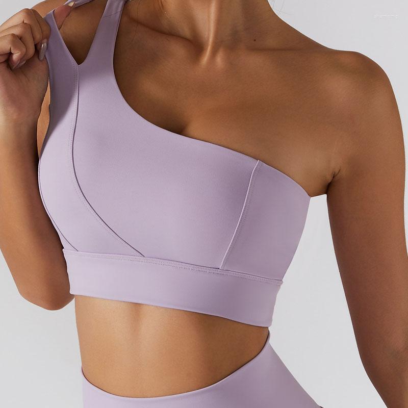 Yoga Outfit Sports Bra One-shoulder Fitness Women's Shoulder Underwear For Women, Green
Yoga Outfit Sports Bra One-shoulder Fitness Women's Shoulder Underwear For Women, Green