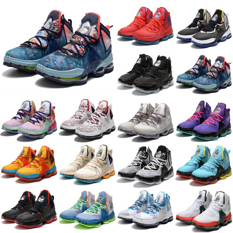 

2022 new LeBrons 19 XIX Men Basketball shoes XX 20 Uniform Hook Space Jam Dutch Blue Harwood Classic Hook Bred South Beach Sports Sneakers Sport Shoe Trainners, Box