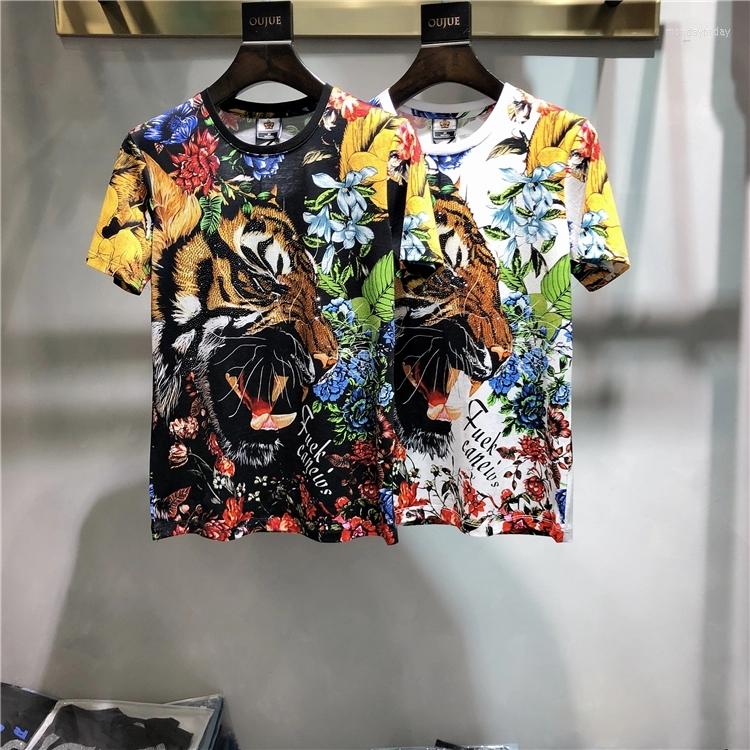 Men's T Shirts High-Elastic ExquisiteTiger Diamond-Encrusted Flower Outdoor Domineering O-Neck Breathable Men's Summer Brand T-Shirt, As shown asian size
Men's T Shirts High-Elastic ExquisiteTiger Diamond-Encrusted Flower Outdoor Domineering O-Neck Breathable Men's Summer Brand T-Shirt, As shown asian size