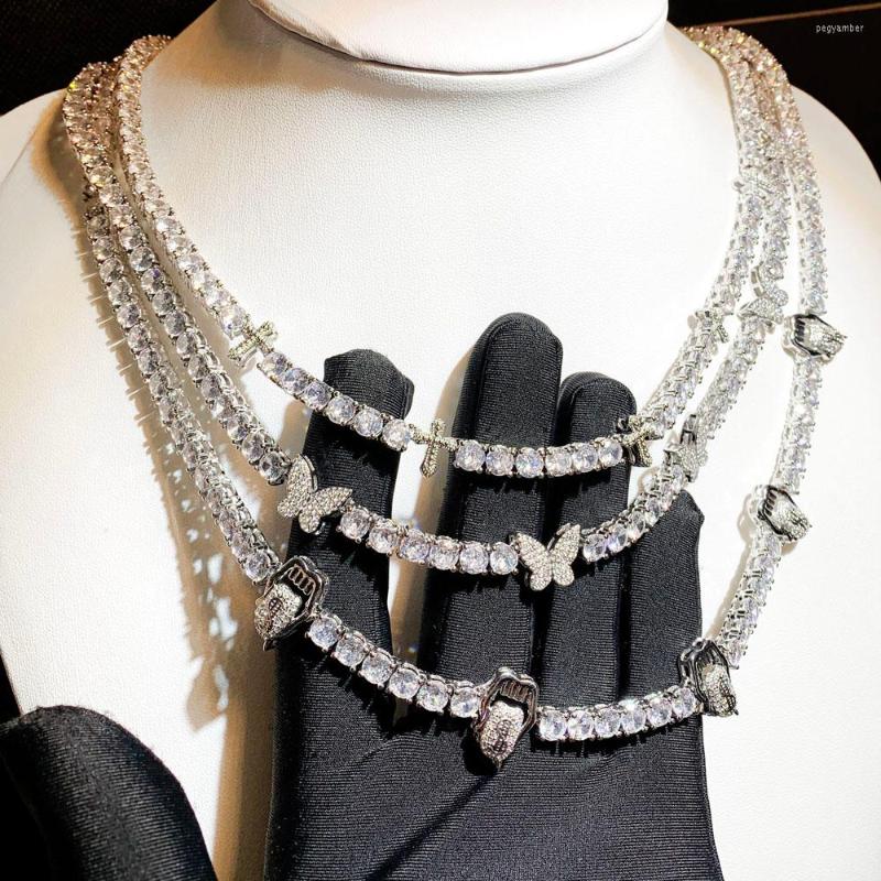 Chains 2022 Iced Out Bling Cross Charm Necklace Silver Color 5mm Tennis Chain Zircon Jesus Women Men Hip Hop Fashio Jewelry
Chains 2022 Iced Out Bling Cross Charm Necklace Silver Color 5mm Tennis Chain Zircon Jesus Women Men Hip Hop Fashio Jewelry