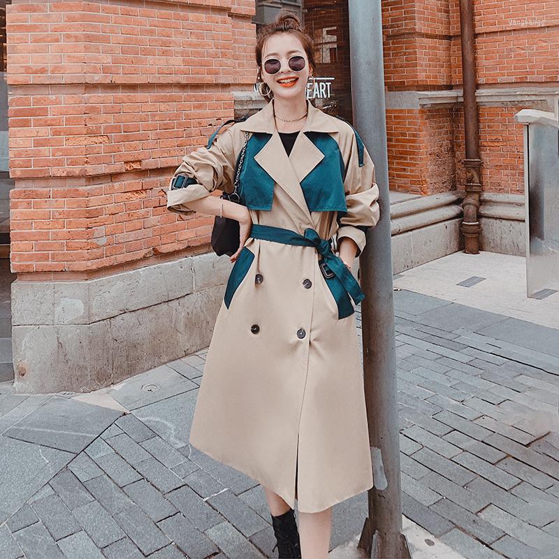 Women' Trench Coats Women' Windbreaker Long Spring Autumn 2022 Design Sense Fashion Loose High-end Lining Stitching Double-breasted, Khaki
Women' Trench Coats Women' Windbreaker Long Spring Autumn 2022 Design Sense Fashion Loose High-end Lining Stitching Double-breasted, Khaki