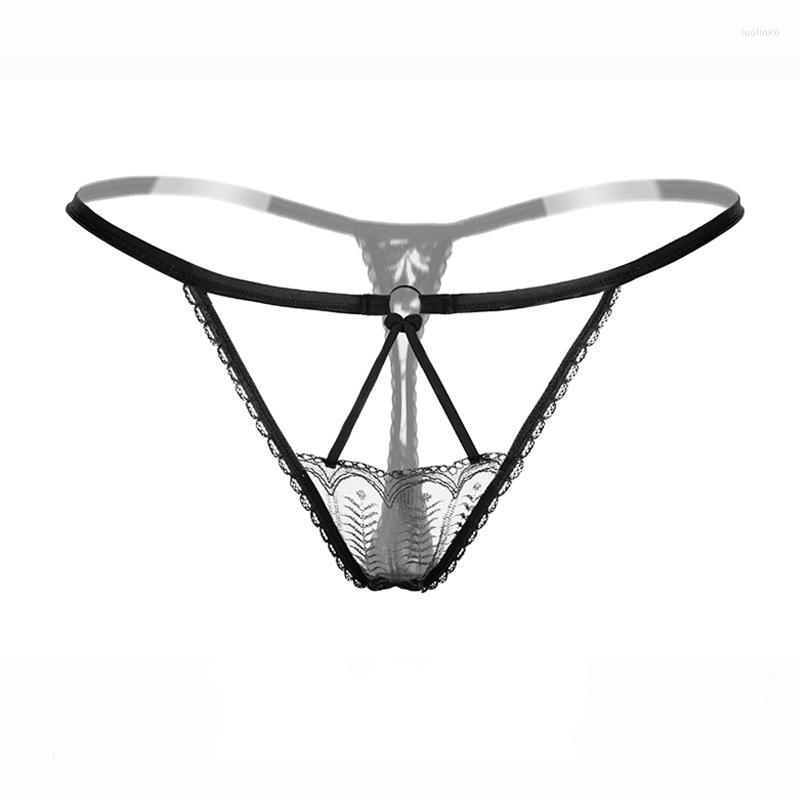 

Women's Panties Women Underwear Sexy Lace Erotic Lingerie Panty G-String Thong Brief Intimate Open Crotch Underpant Seamless Transparent, Black