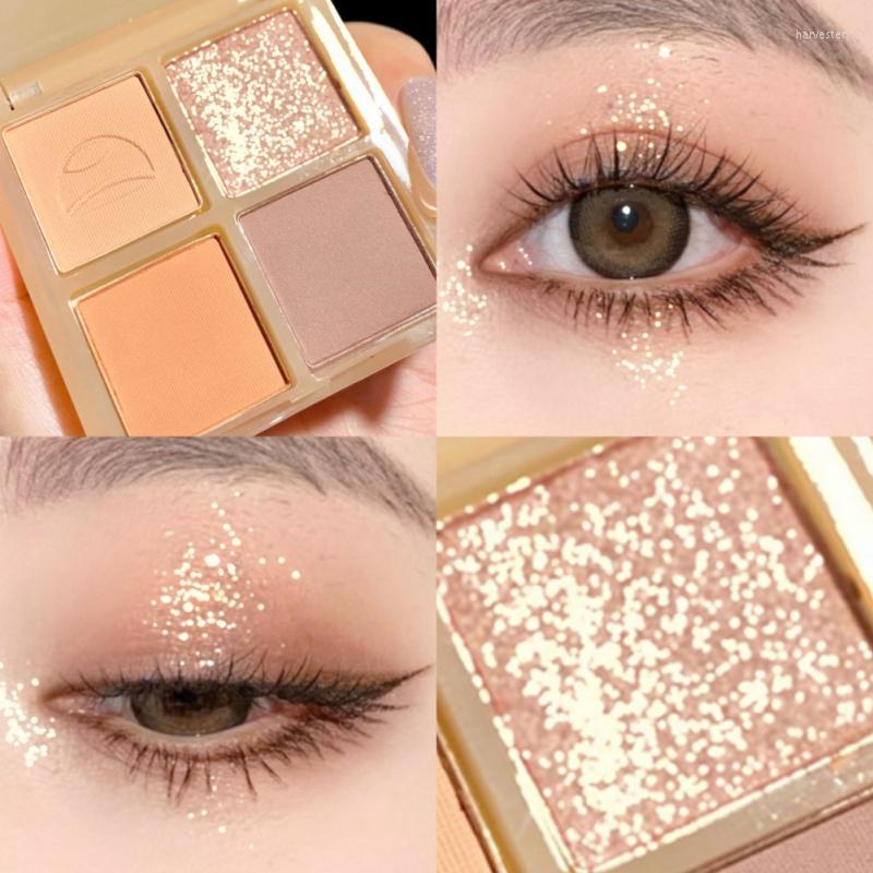 Eye Shadow 4 Color Glitter Eyeshadow Palette Shimmer Sequin Cream Pigment Waterproof The Shadows Eyes Makeup Maquiagem, 02
Eye Shadow 4 Color Glitter Eyeshadow Palette Shimmer Sequin Cream Pigment Waterproof The Shadows Eyes Makeup Maquiagem, 02