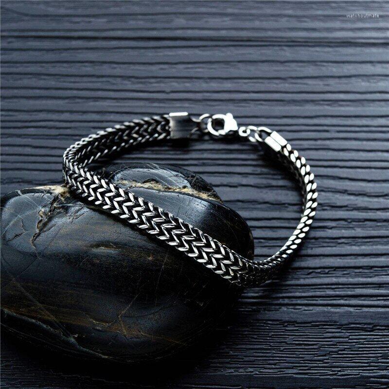Charm Bracelets Modyle 7mm Width Punk Vintage Silver Color 316L Stainless Steel Men Bracelet Accessories Fashion Jewelry
Charm Bracelets Modyle 7mm Width Punk Vintage Silver Color 316L Stainless Steel Men Bracelet Accessories Fashion Jewelry