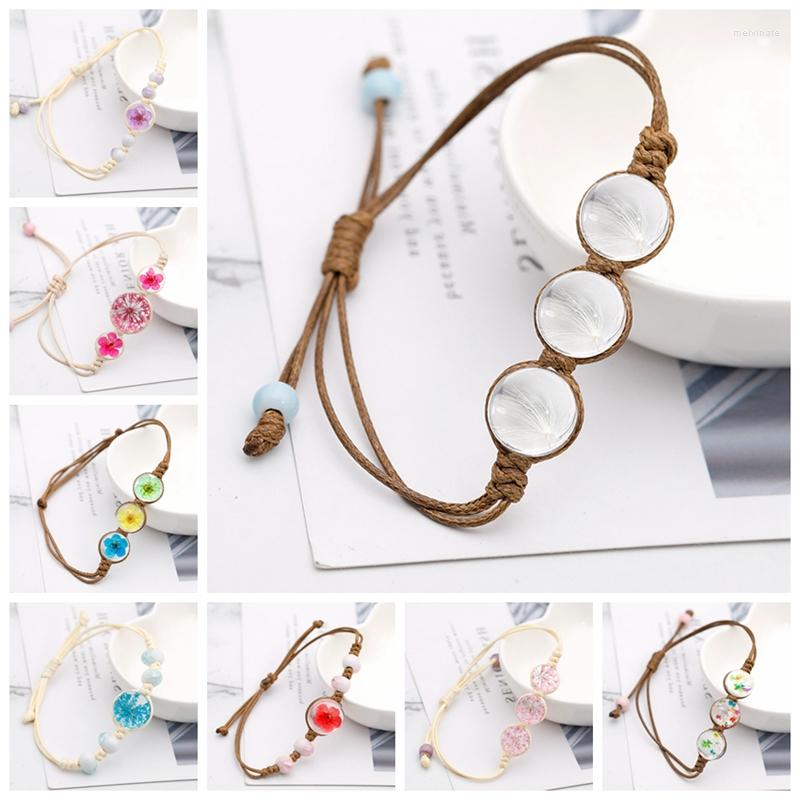 Strand Dandelion Round Glass Pendant Bracelet Rope Chain Adjustable Bracelets For Women Lovely Gifts Girl With Delicate Box
Strand Dandelion Round Glass Pendant Bracelet Rope Chain Adjustable Bracelets For Women Lovely Gifts Girl With Delicate Box