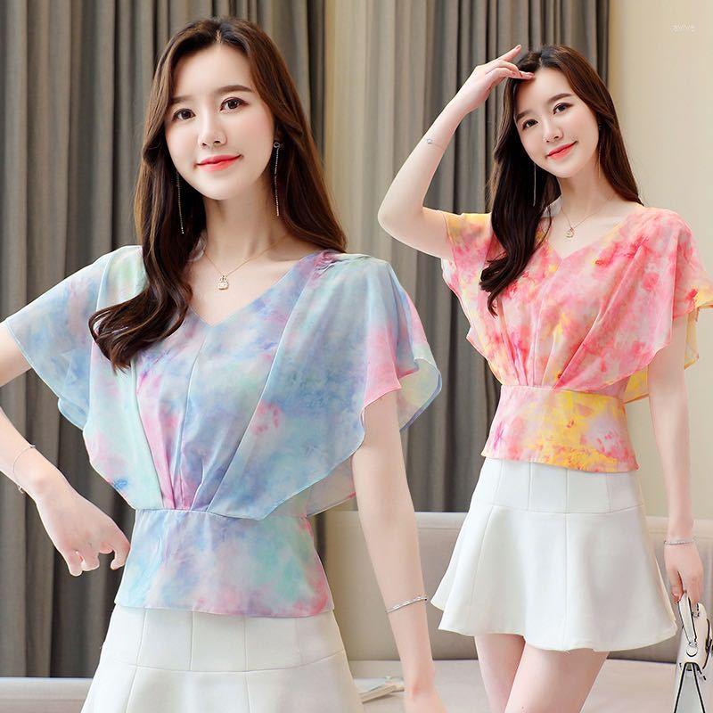 Women's Blouses 2022 Summer Women Fashion Loose Chiffon Shirt Batwing Sleeve Tops Casual V-neck Printed Blouse X190, Green
Women's Blouses 2022 Summer Women Fashion Loose Chiffon Shirt Batwing Sleeve Tops Casual V-neck Printed Blouse X190, Green