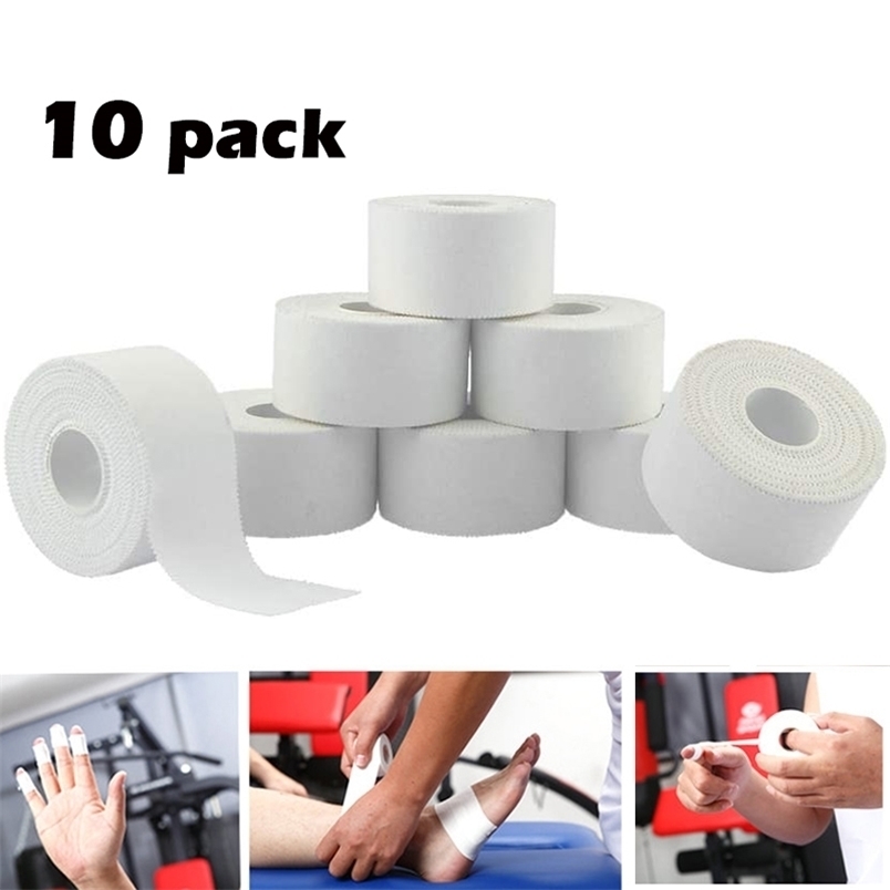 Protective Gear 10 Pack Athletic Tape in White Cotton Sport Adhesive Elastic Bandage Knee Wrist Ankles Muscle Support- Easy Tearing 221021
Protective Gear 10 Pack Athletic Tape in White Cotton Sport Adhesive Elastic Bandage Knee Wrist Ankles Muscle Support- Easy Tearing 221021