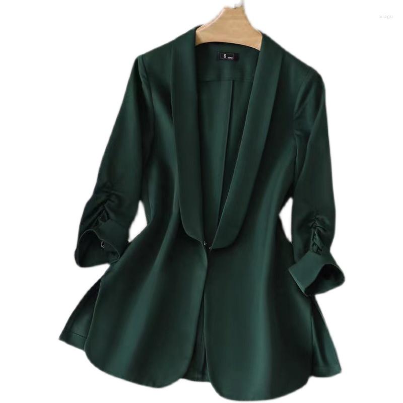 Women's Suits Summer Blazer Woman 3/4 Sleeve England Style Female Clothing Suit Collar Loose Solid Color Stitching Houthion, Black
Women's Suits Summer Blazer Woman 3/4 Sleeve England Style Female Clothing Suit Collar Loose Solid Color Stitching Houthion, Black
