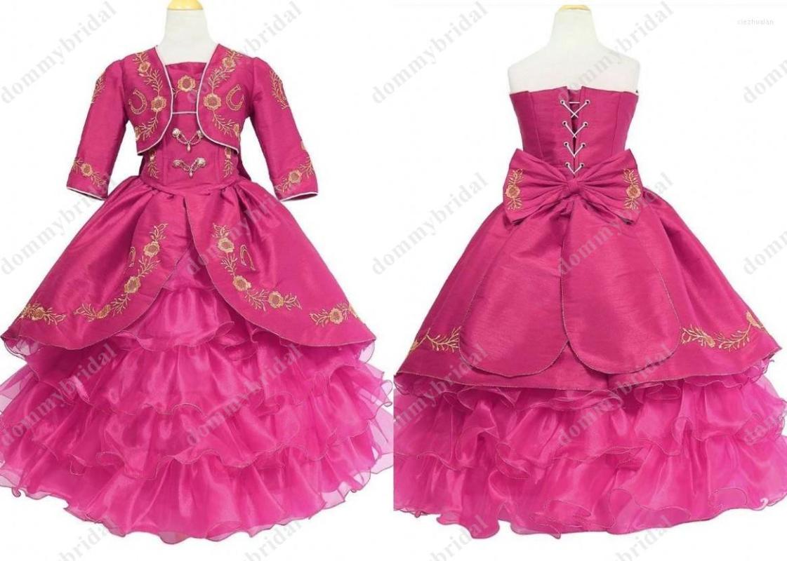 Girl Dresses Vintage Gold Embroidery Pink Charro Ball Gown Little Girls Pageant Quinceanera Sweet 15 Anos For Wedding Party Prom, Black
Girl Dresses Vintage Gold Embroidery Pink Charro Ball Gown Little Girls Pageant Quinceanera Sweet 15 Anos For Wedding Party Prom, Black