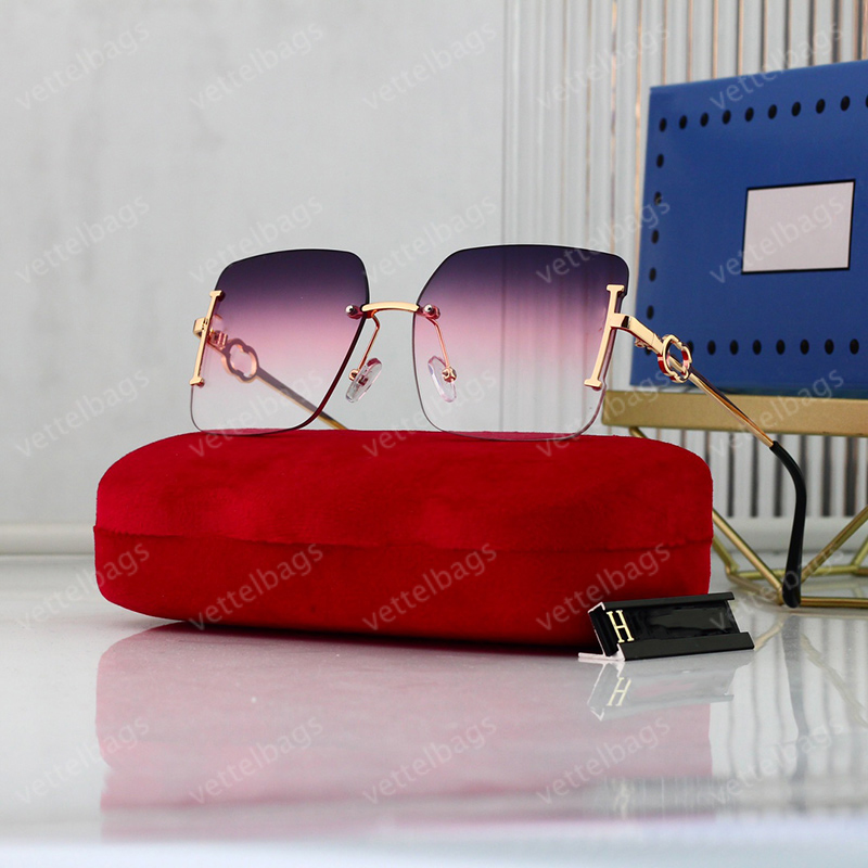 Luxury Designer Sunglasses Fashion Sunglass Frameless Eyeglasses Polaroid Glasses Goggle Glass Adumbral Eyewear 7 Colors Eyewears Vintage Eyeglass Protect Eyes
Luxury Designer Sunglasses Fashion Sunglass Frameless Eyeglasses Polaroid Glasses Goggle Glass Adumbral Eyewear 7 Colors Eyewears Vintage Eyeglass Protect Eyes