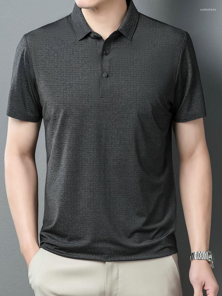 Men's T Shirts 2022 Summer Mature Men Business Casual Polo Grey Blue Turn Down Collar Short Sleeve Tees Male Comfort Daily Tops Clothes, Gray
Men's T Shirts 2022 Summer Mature Men Business Casual Polo Grey Blue Turn Down Collar Short Sleeve Tees Male Comfort Daily Tops Clothes, Gray