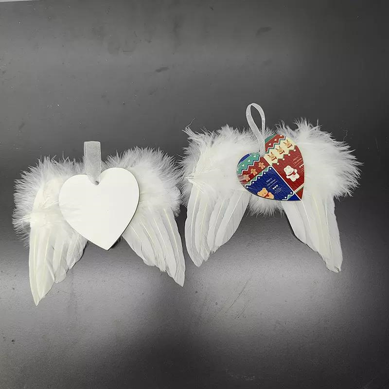 Sublimation Christmas Feather Pendant White Blank MDF Heat Transfer Christmas Decorations 2.8inch Round Heart Double Side For Sublimating A12
Sublimation Christmas Feather Pendant White Blank MDF Heat Transfer Christmas Decorations 2.8inch Round Heart Double Side For Sublimating A12