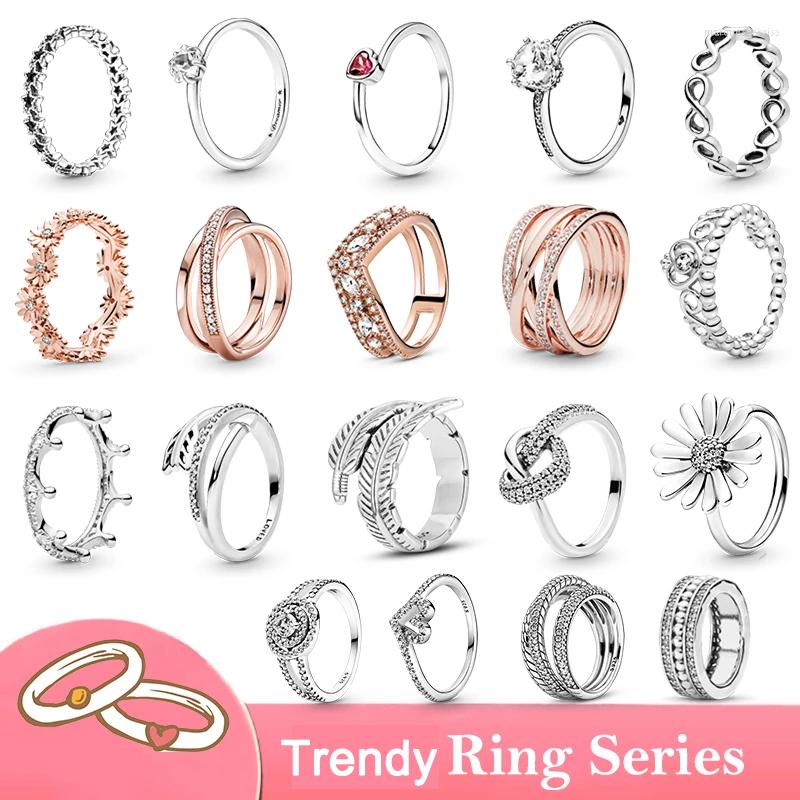 Wedding Rings Women Infinity Heart Daisy Flower Crown Ring Feather For Jewelry Engagement Gift
Wedding Rings Women Infinity Heart Daisy Flower Crown Ring Feather For Jewelry Engagement Gift