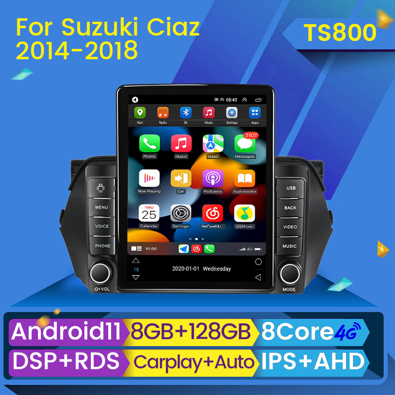 Car dvd Multimedia Player 2 Din Android 11 Navigation GPS for Suzuki Alivio Ciaz 2014-2019 Head Unit Stereo Audio No DVD
Car dvd Multimedia Player 2 Din Android 11 Navigation GPS for Suzuki Alivio Ciaz 2014-2019 Head Unit Stereo Audio No DVD