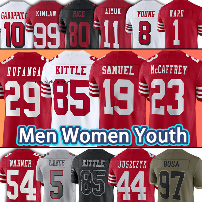 George Kittle Football Jerseys Brock Purdy Christian McCaffrey Talanoa Hufanga Nick Bosa Deebo Samuel Kyle, Black
George Kittle Football Jerseys Brock Purdy Christian McCaffrey Talanoa Hufanga Nick Bosa Deebo Samuel Kyle, Black