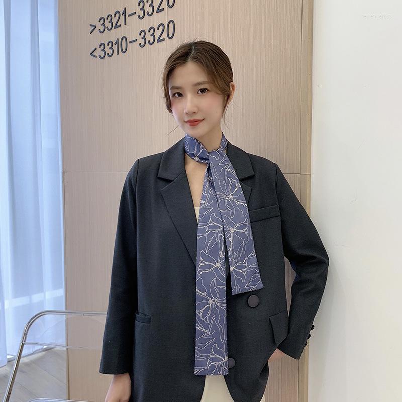 Scarves The Long Printed Silk Scarf Female Korean Style Gentle Sweet Straps With Retro French Hairband
Scarves The Long Printed Silk Scarf Female Korean Style Gentle Sweet Straps With Retro French Hairband