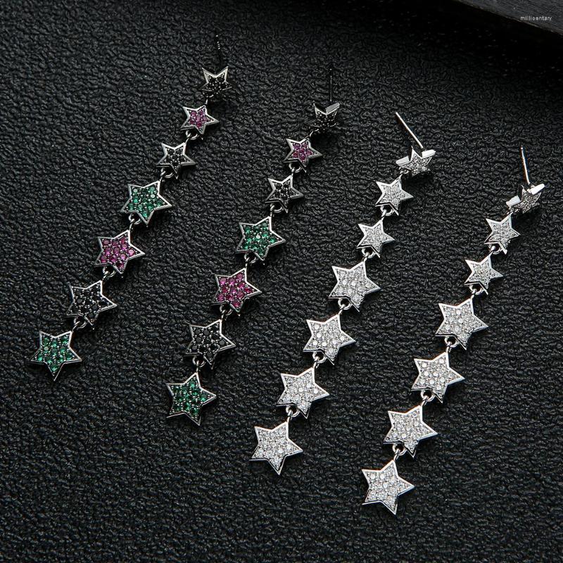 Dangle Earrings Long Colorful Star For Women Wedding Cubic Zirconia CZ DUBAI Bridal Earring Jewelry Accessories E7455
Dangle Earrings Long Colorful Star For Women Wedding Cubic Zirconia CZ DUBAI Bridal Earring Jewelry Accessories E7455