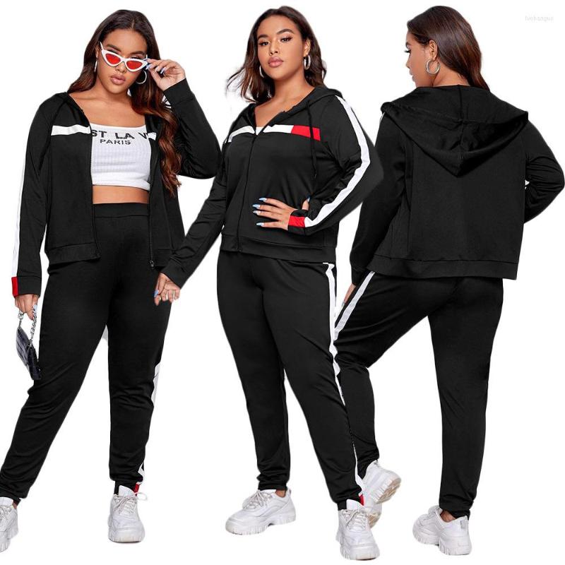 Women' Two Piece Pants European And American Sexy Women' Spring Autumn Fashion Casual Simple Stitching Hooded Zipper Jacket Trousers, Black
Women' Two Piece Pants European And American Sexy Women' Spring Autumn Fashion Casual Simple Stitching Hooded Zipper Jacket Trousers, Black