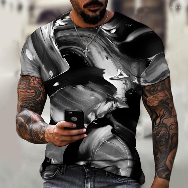 Men's T Shirts Black And White Short-sleeved O-neck T-shirt 3D Printing Three-dimensional Effect Personalized Design Top, Yel058
Men's T Shirts Black And White Short-sleeved O-neck T-shirt 3D Printing Three-dimensional Effect Personalized Design Top, Yel058