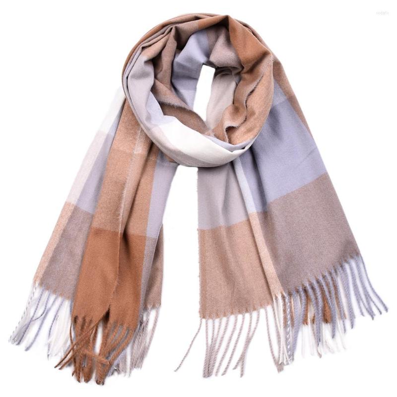 Scarves KENSHELLEY Autumn And Winter Color Contrast Plaid Shawl Imitation Cashmere Women's Scarf Thick Warm Windbreak
Scarves KENSHELLEY Autumn And Winter Color Contrast Plaid Shawl Imitation Cashmere Women's Scarf Thick Warm Windbreak