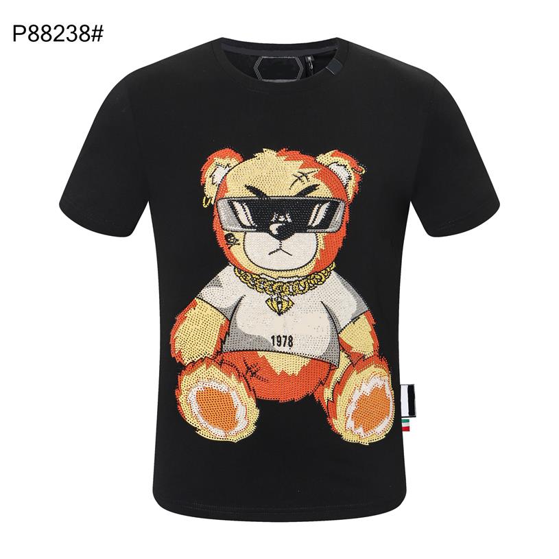 Plein T-shirt PP Devil Skull Diamond Short-sleeved Tees High-quality Casual Streetwear Tops Men's Clothing k112155, White
Plein T-shirt PP Devil Skull Diamond Short-sleeved Tees High-quality Casual Streetwear Tops Men's Clothing k112155, White