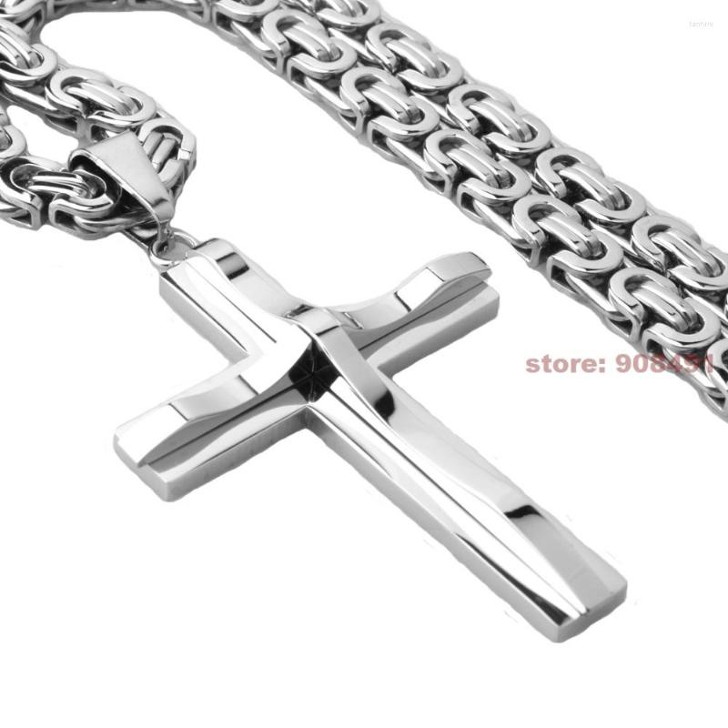 Pendant Necklaces Mens Jewelry High Quality Silver Stainless Steel Cross Byzantine Necklace Including
Pendant Necklaces Mens Jewelry High Quality Silver Stainless Steel Cross Byzantine Necklace Including